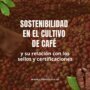 Sustainability in coffee cultivation and its relationship with seals and certifications.